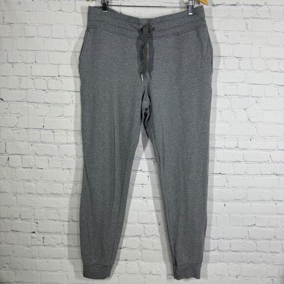 Athleta Joggers Women XL Gray Drawstring Stretch Pull On Activewear Leggings - Picture 1 of 12
